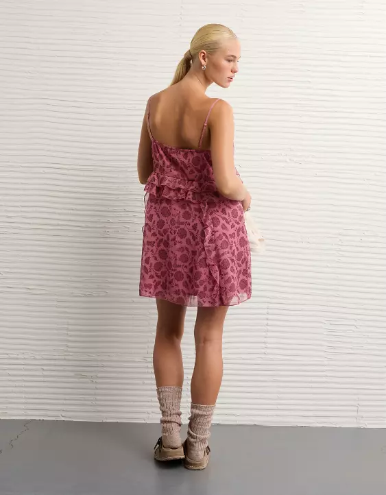 AE Ruffle Lace Mini Dress - Image 2