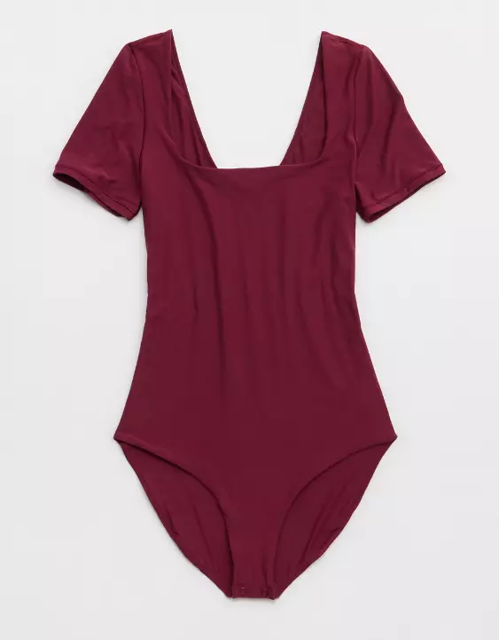 SMOOTHEZ Short Sleeve Square Neck Bodysuit - Image 3