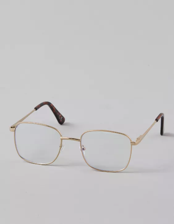 AE Gold Square Blue Light Glasses - Image 2