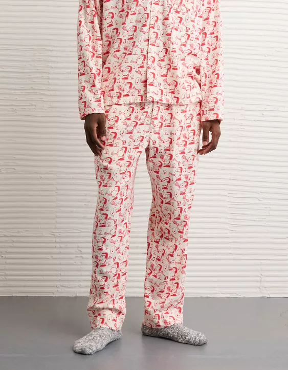 AE Snoopy Flannel PJ Set - Image 6