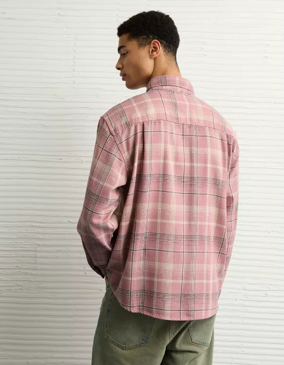 AE Textured Flannel Shirt - Image 3