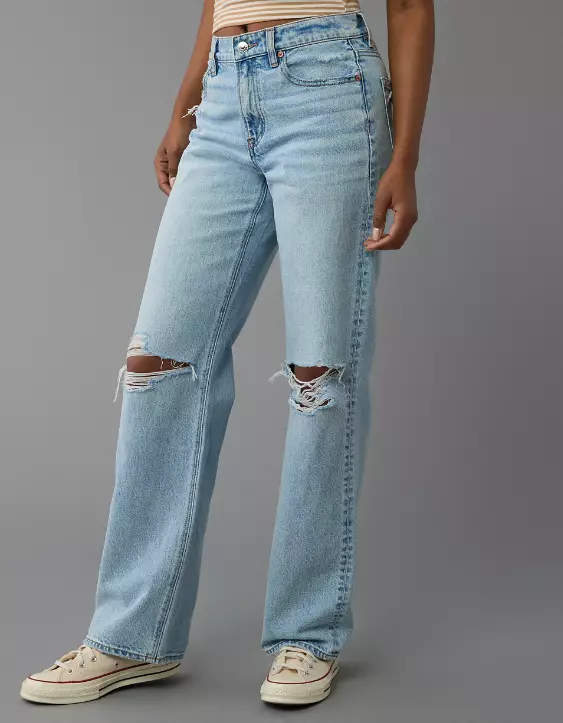 AE Strigid Ripped High-Waisted Stovepipe Jean - Image 2