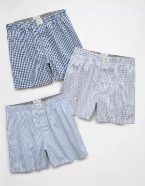 AEO Men's Stretch Boxer Short 3-Pack