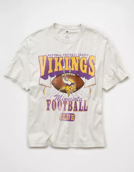 NFL Boxy Minnesota Vikings Graphic T-Shirt - Image 3