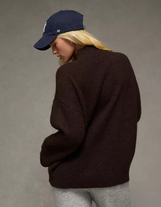 AE Oversized Mock Neck Sweater - Image 2