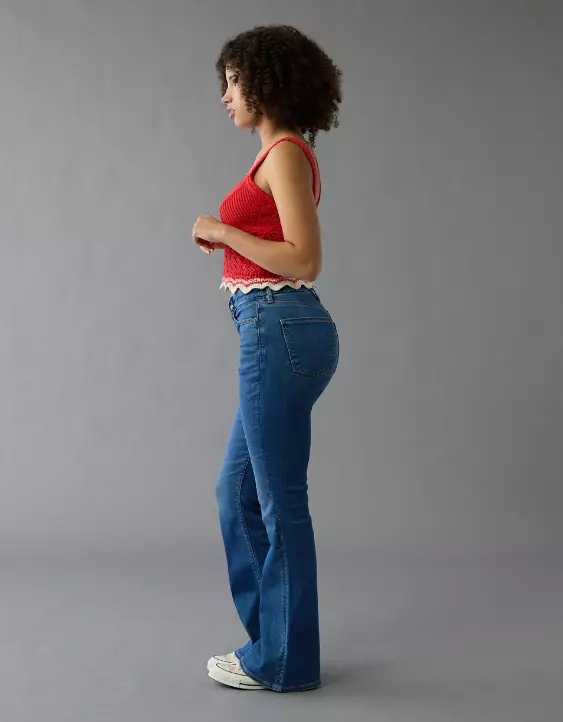 AE Next Level Curvy Super High-Waisted Flare Jean - Image 5