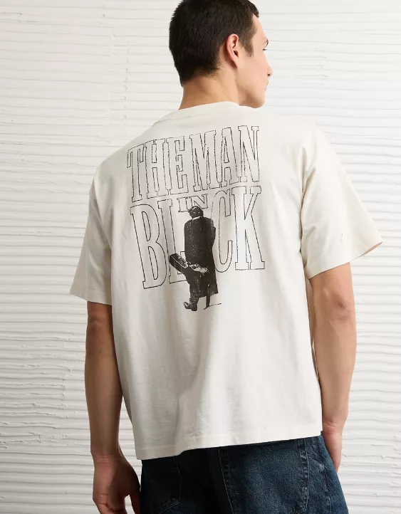 AE Boxy Johnny Cash Graphic T-Shirt - Image 2