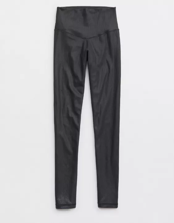 OFFLINE By Aerie Real Me XTRA Rib Foil Legging - Image 4