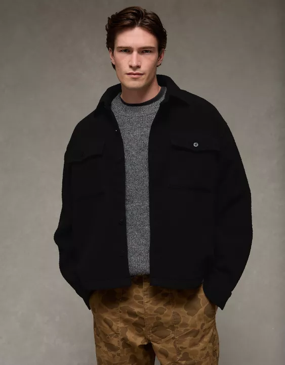 AE Sherpa Fleece Shacket - Image 7