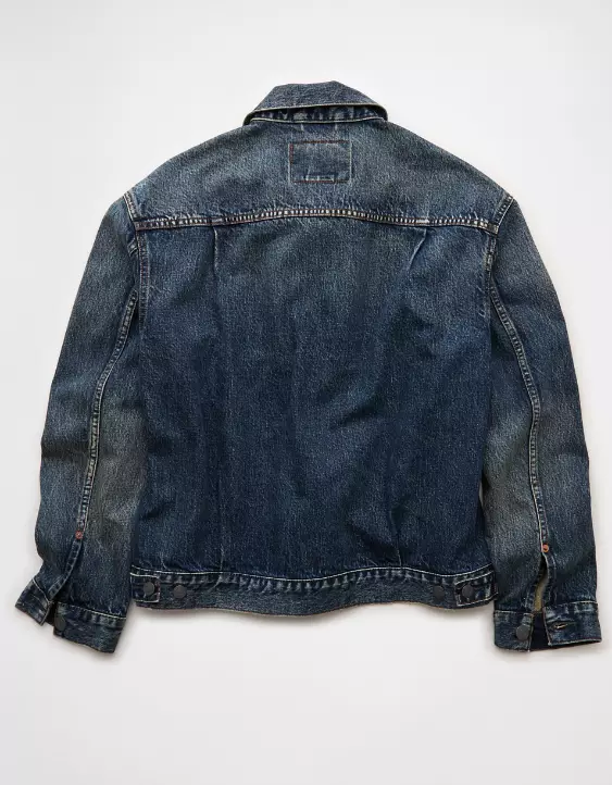 AE Boxy Denim Trucker Jacket - Image 5