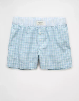 AE Plaid Boxer Sleep Short