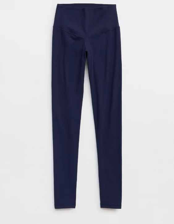 OFFLINE By Aerie Real Me XTRA High Waisted Ribbed Legging - Image 3