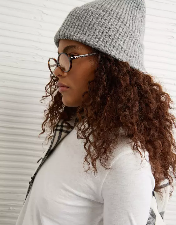 AE Round Tortoiseshell Blue Light Glasses - Image 3