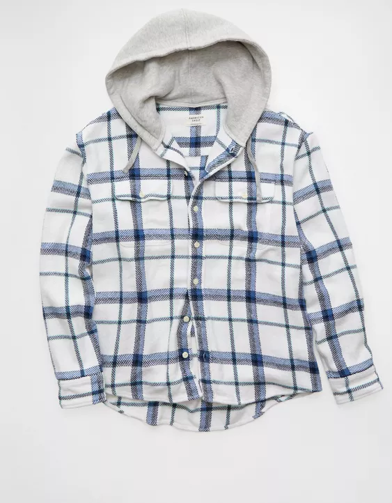 AE Hooded Flannel Shirt - Image 3