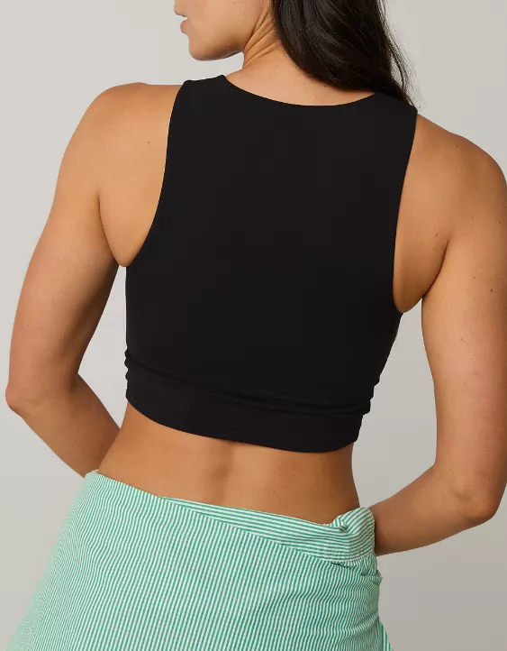 OFFLINE By Aerie Real Me XTRA High Neck Longline Sports Bra - Image 2