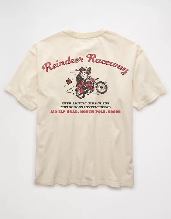 AE Boxy Reindeer Raceway Graphic T-Shirt - Image 4