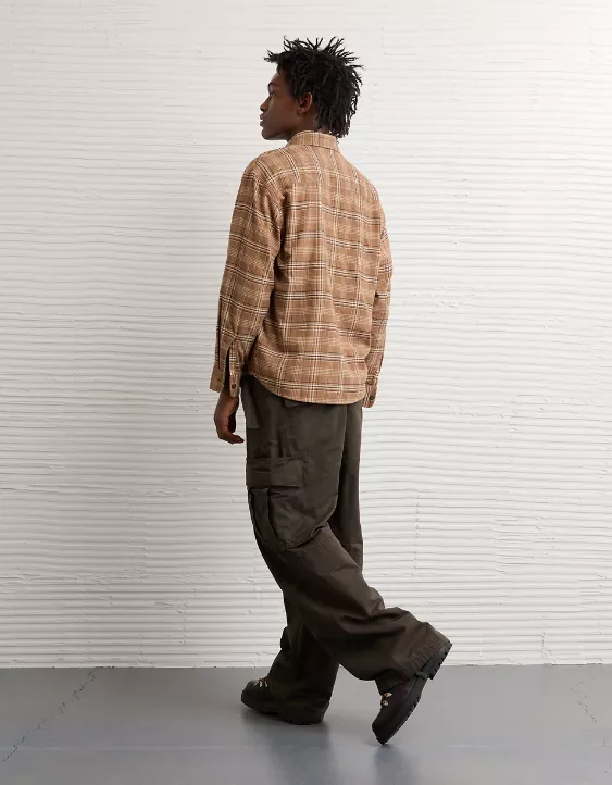 AE Relaxed Fit Everyday Flannel Shirt - Image 3