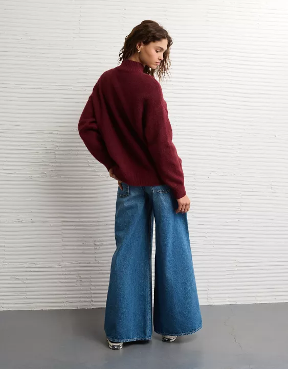 AE Oversized Mock Neck Sweater - Image 2