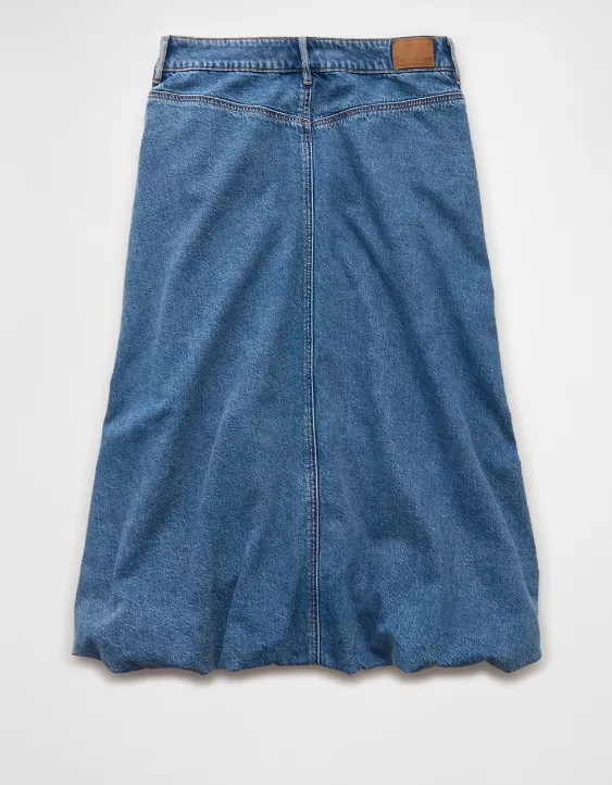 AE High-Waisted Bubble Midi Skirt - Image 4