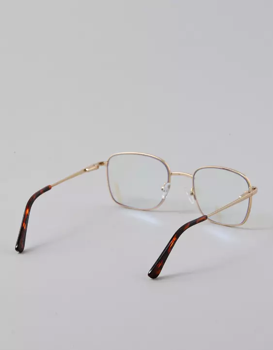 AE Gold Square Blue Light Glasses - Image 3