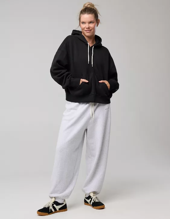 OFFLINE By Aerie Cloud Fleece Classic Full Zip Sweatshirt - Image 2