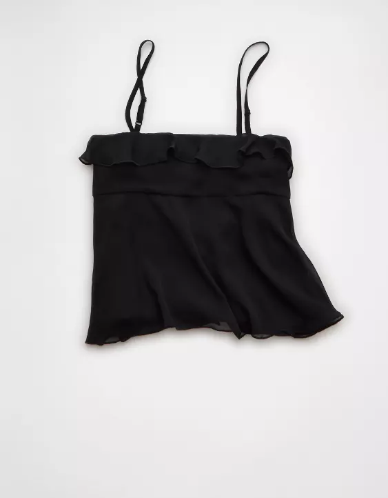 AE Ruffle Tie-Front Cami Top - Image 4