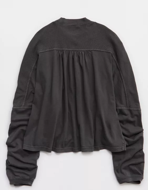 Aerie Cozy Mock-Neck T-Shirt - Image 4