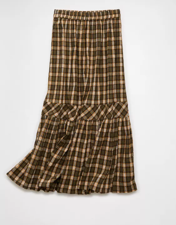 AE Plaid Maxi Skirt - Image 3