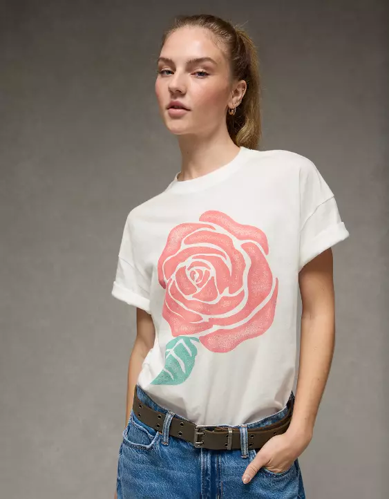 AE Oversized Valentine's Day Graphic T-Shirt - Image 7
