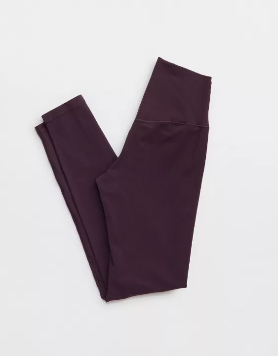 OFFLINE By Aerie Real Me XTRA High Waisted Ribbed Legging - Image 4