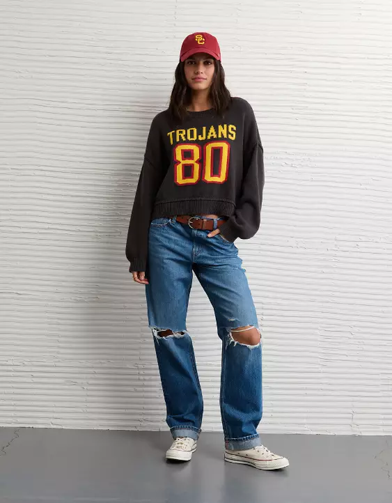 AE USC Trojans Cropped Sweater - Image 5