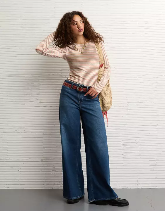 AE Long Sleeve Cozy Crew Neck T-Shirt - Image 5