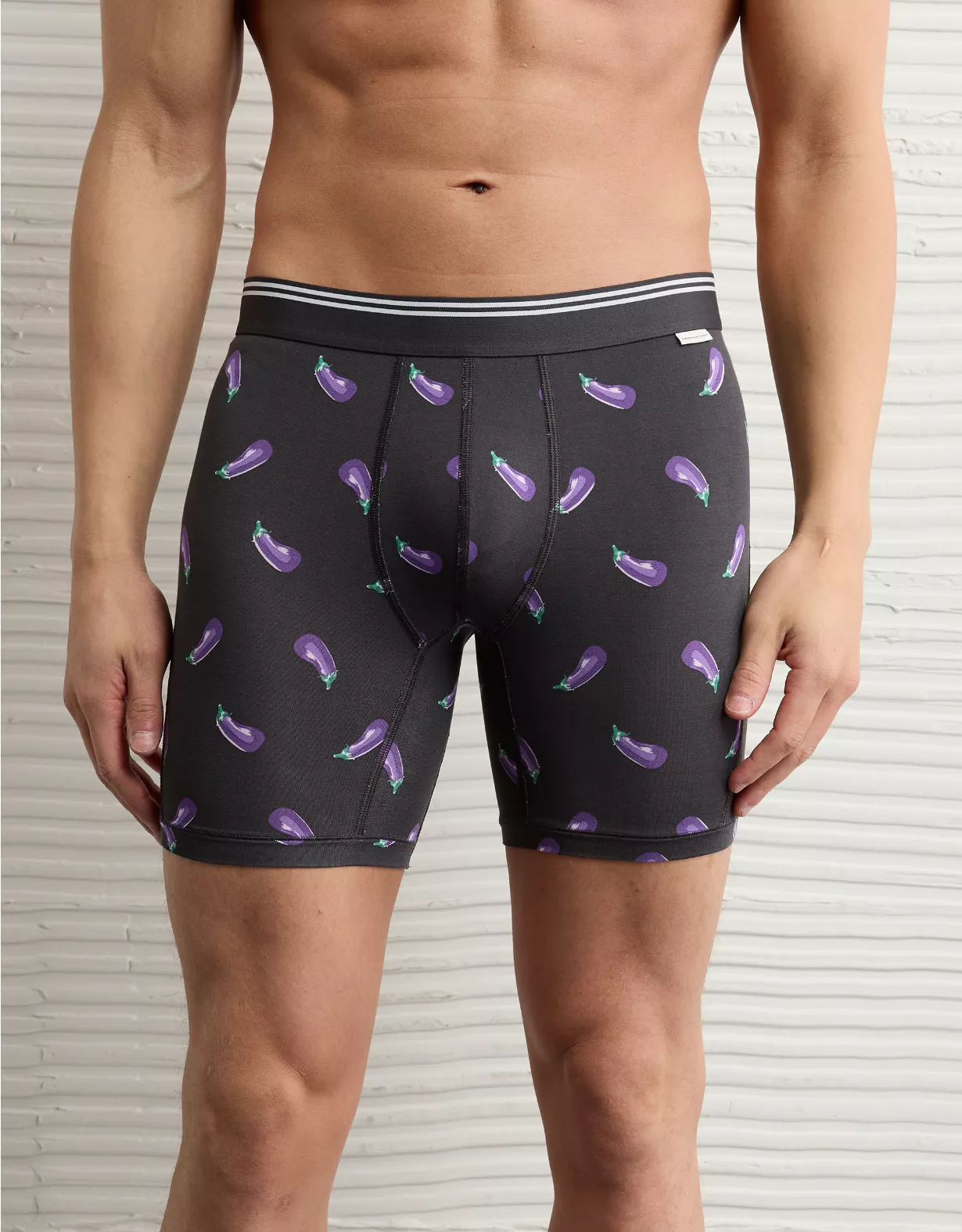 AEO Men's Eggplant 6" Ultra Soft Boxer Brief