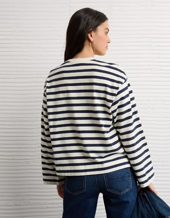 AE Striped Long Sleeve T-Shirt - Image 2