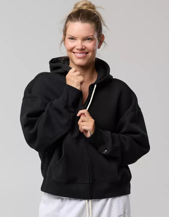 OFFLINE By Aerie Cloud Fleece Classic Full Zip Sweatshirt - Image 6