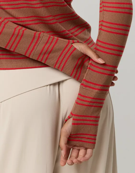 OFFLINE By Aerie Thumbs Up Fitted Ribbed T-Shirt - Image 5