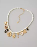 AE Pearl Charm Necklace