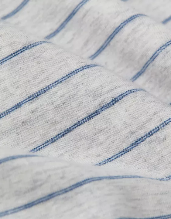 AE 24/7 Club Logo Striped Polo Shirt - Image 6