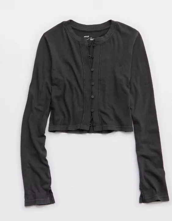 Aerie Happy Snit Cardi T-Shirt - Image 4