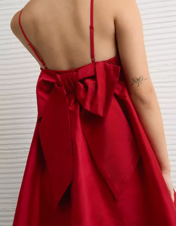 AE Bow Back Babydoll Mini Dress - Image 6