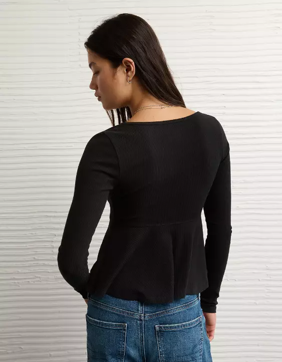 AE Long Sleeve Babydoll Top - Image 2