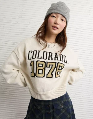 AE Colorado Buffaloes Cropped Sweater