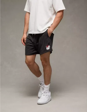 AE Georgia Bulldogs 6" Mesh Lounge Short
