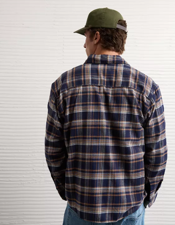 AE Relaxed Fit Everyday Flannel Shirt - Image 2