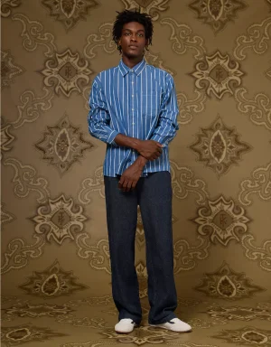 AE x Tru Kolors Poplin Striped Shirt