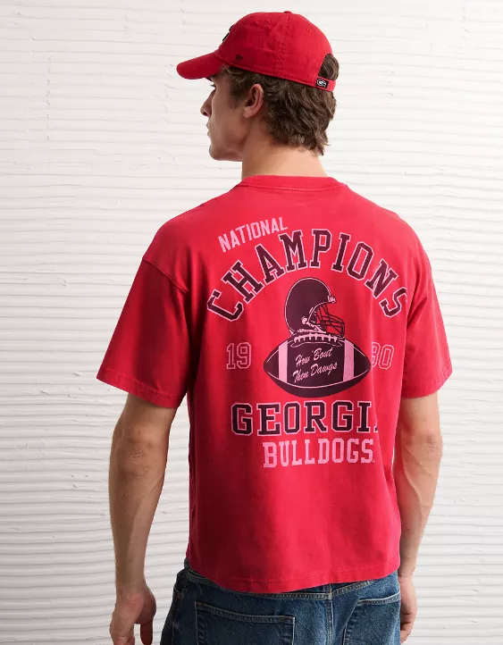 AE Boxy Georgia Bulldogs Graphic T-Shirt - Image 2