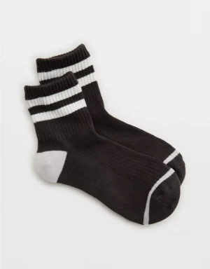 Aerie Striped Quarter Socks