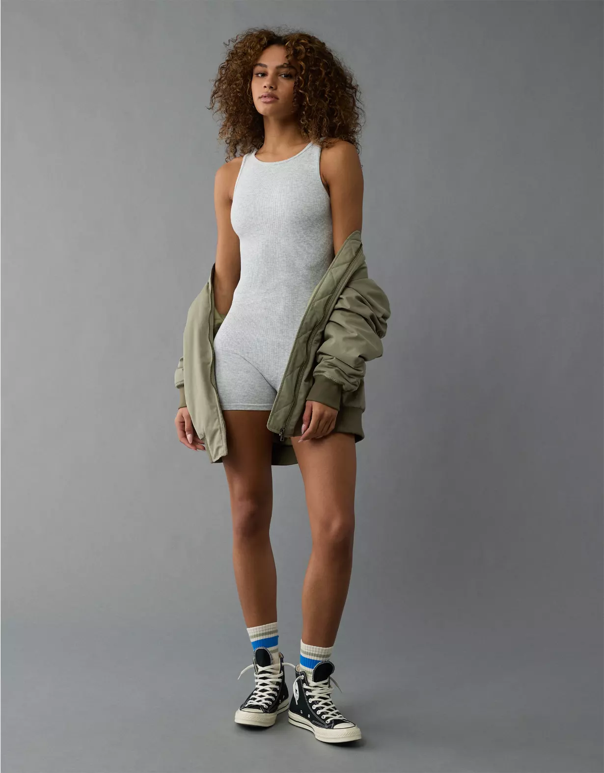 AE High Neck Seamless Lounge Romper