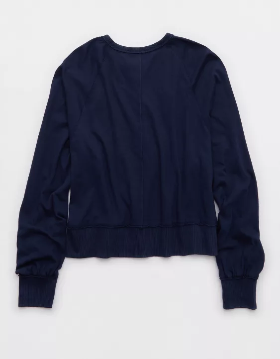 Aerie Happy Snit Henley T-Shirt - Image 4