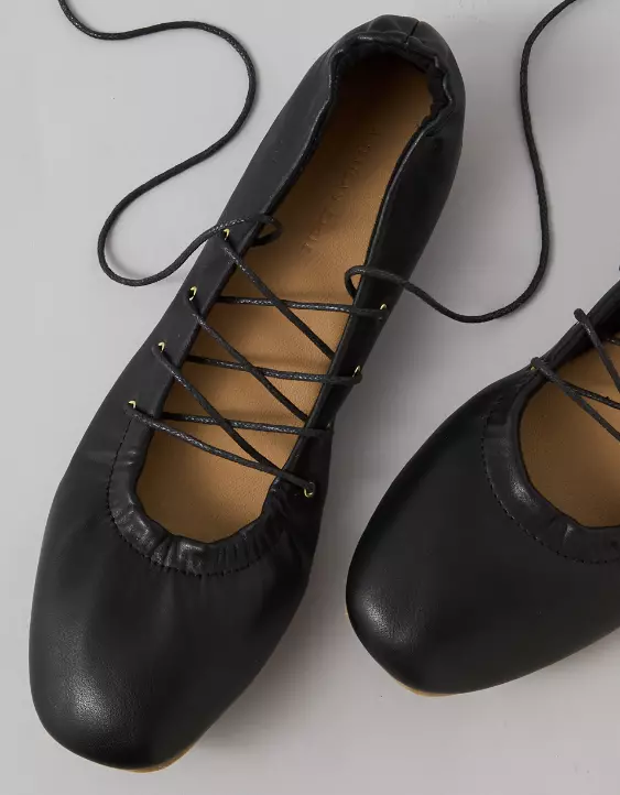 AE Lace-Up Ballet Flat - Image 3